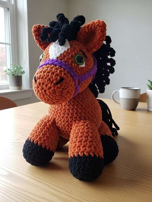 6 Crying Horse Toy Free Crochet Patterns