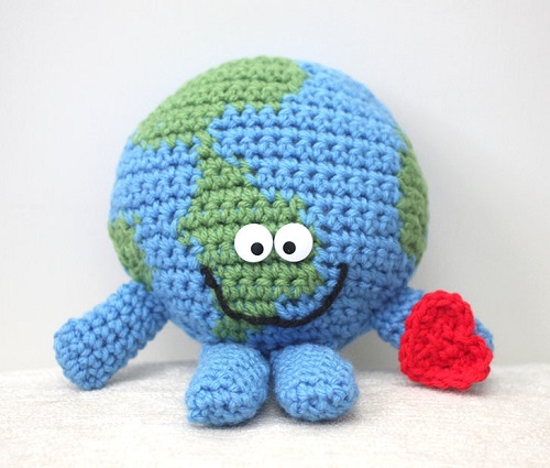 Crochet Planet Earth Cuddle Buddy