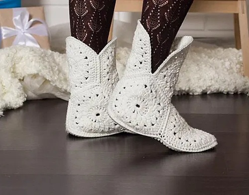 Cute Crocheted Slippers