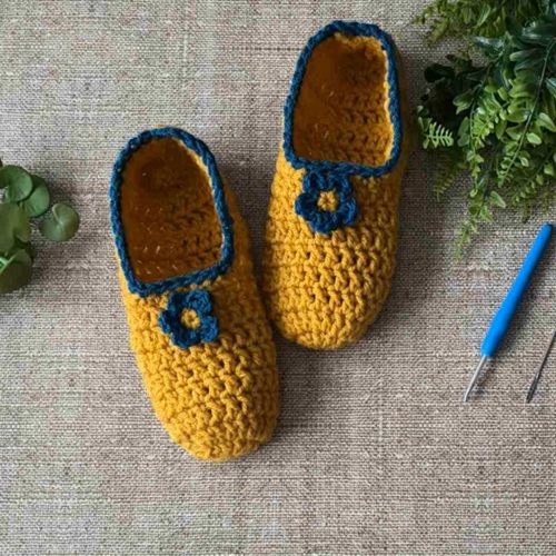 Easy Flower Slippers