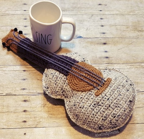 Cute crochet musical instruments free patterns 1