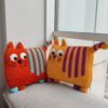 15 Cat Pillow Free Crochet Patterns